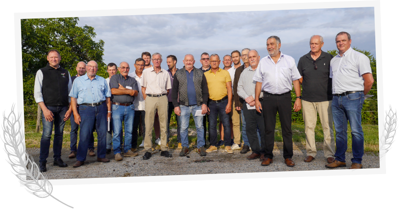 Photo de groupe des administrateurs du groupe Franche-Comté Élevage