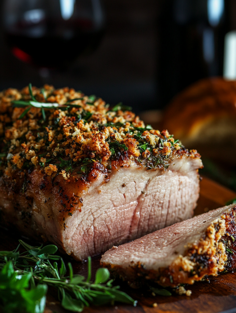 Rôti filet en croute d'herbes